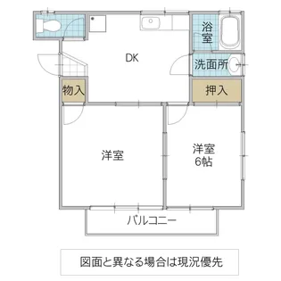 ハイツタキ C棟【2階】の間取り