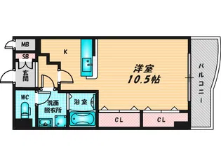 ディオーネ・ジエータ・長堂【1階】の間取り