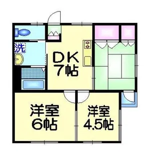 ヴィラ早稲田【1階】の間取り