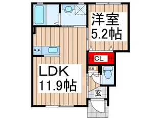 ナチュ-ル ハイム【1階】の間取り