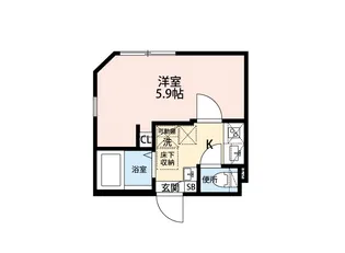 グランクオールMUSAKO【1階】の間取り
