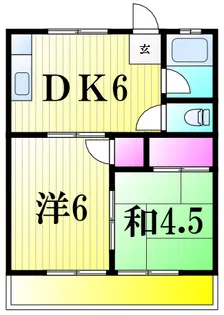 シンワコーポ【1階】の間取り