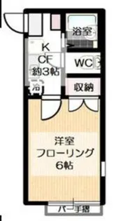 クレアール西新井【1階】の間取り
