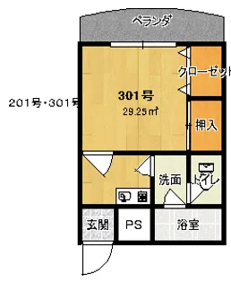 奈良県生駒市小明町【マンション】の間取り