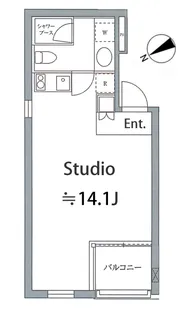 ラナイグレース北青山【3階】の間取り