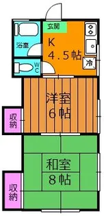 山本ハイツ【2階】の間取り