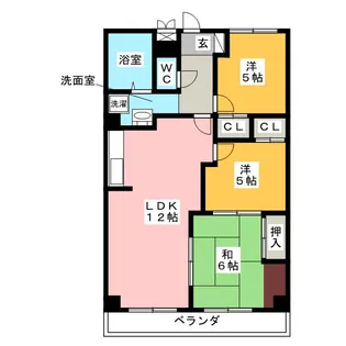 セレーナ香【3階】の間取り