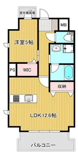 グレースコート新道【6階】の間取り