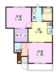 ミルクパレスA 101【1階】の間取り