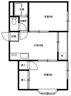 グリーンハイツ宮本【3階】の間取り