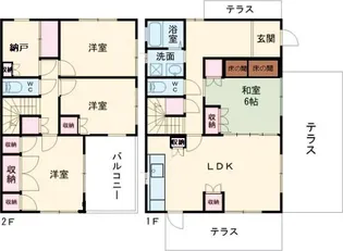 広島県山県郡北広島町本地【一戸建】の間取り