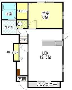 アルカディノーチェII【1階】の間取り