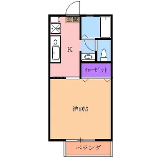 サンヒルズA【1階】の間取り