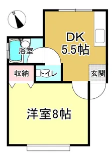 サンパレス南通【2階】の間取り