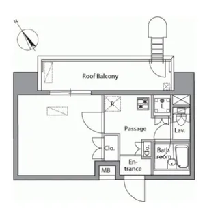 レジディア横濱関内【10階】の間取り