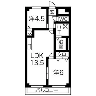 メゾン志野【1階】の間取り
