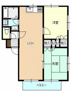 フリーデンス城ケ丘【1階】の間取り
