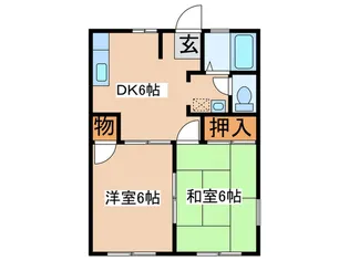 コ-ポ宮田D【1階】の間取り