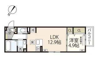 campanella高須【3階】の間取り