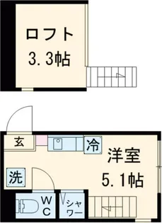 ハーモニーテラス平井IX【1階】の間取り