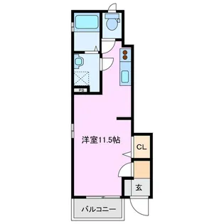 エムロード【1階】の間取り