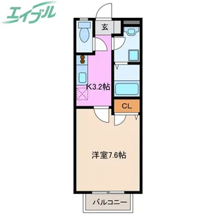 グリーンタウン参番館【2階】の間取り
