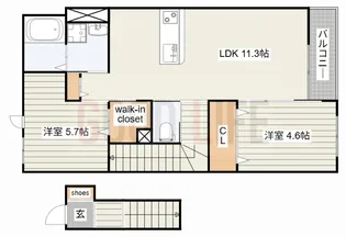 兵庫県加東市家原【アパート】の間取り