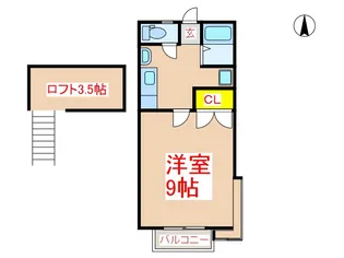 フェリオS I【2階】の間取り