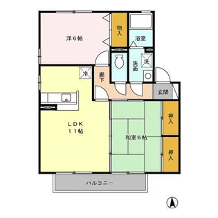 セピアコート A棟【2階】の間取り