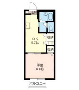 グランシード柳沢【1階】の間取り