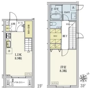 1LDKの間取り画像