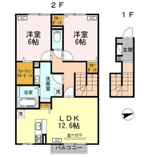 アクシア(城岡)【2階】の間取り
