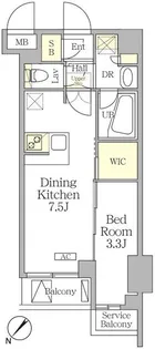 アジールコート池尻大橋【4階】の間取り
