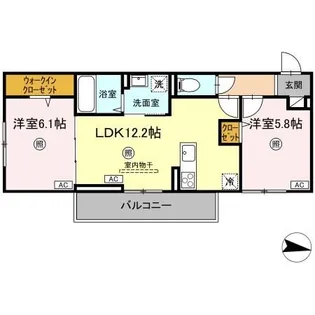 ガーランド【2階】の間取り