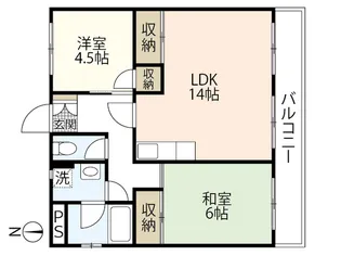 ハイツ古江【1階】の間取り