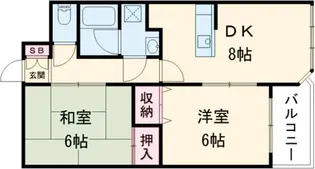 サンシティ小石【2階】の間取り