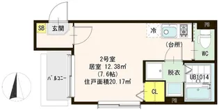 アニュレール青井【3階】の間取り