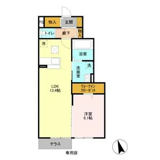 茨城県土浦市真鍋【アパート】の間取り