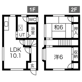 静岡県浜松市中央区富塚町【一戸建】の間取り