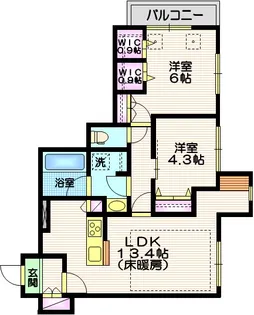 東京都目黒区緑が丘2【マンション】の間取り