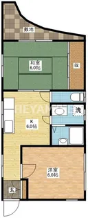 コーポ周【1階】の間取り