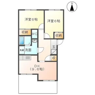 マルベリーズ壱番館【1階】の間取り