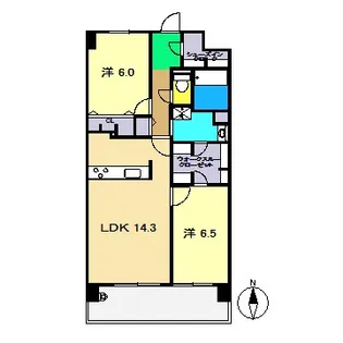ロイヤルガーデン高知駅前(1103)【11階】の間取り