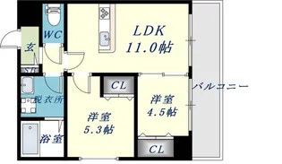 1SLDKの間取り画像