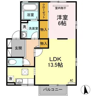 カーサ・ソニアA棟【1階】の間取り