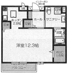 サンリスタアレーグレ入間【1階】の間取り