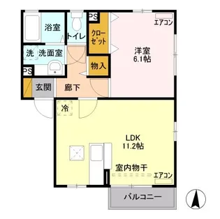 ル・ポール【1階】の間取り