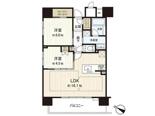 クレアホームズフラン仙台五橋【13階】の間取り