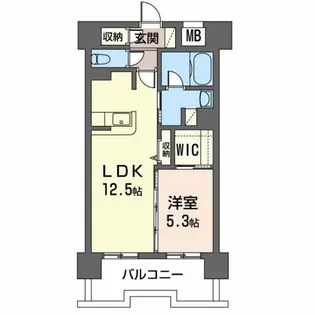 シャーメゾンステージ 広瀬通【9階】の間取り