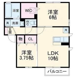 リバレイン I【2階】の間取り